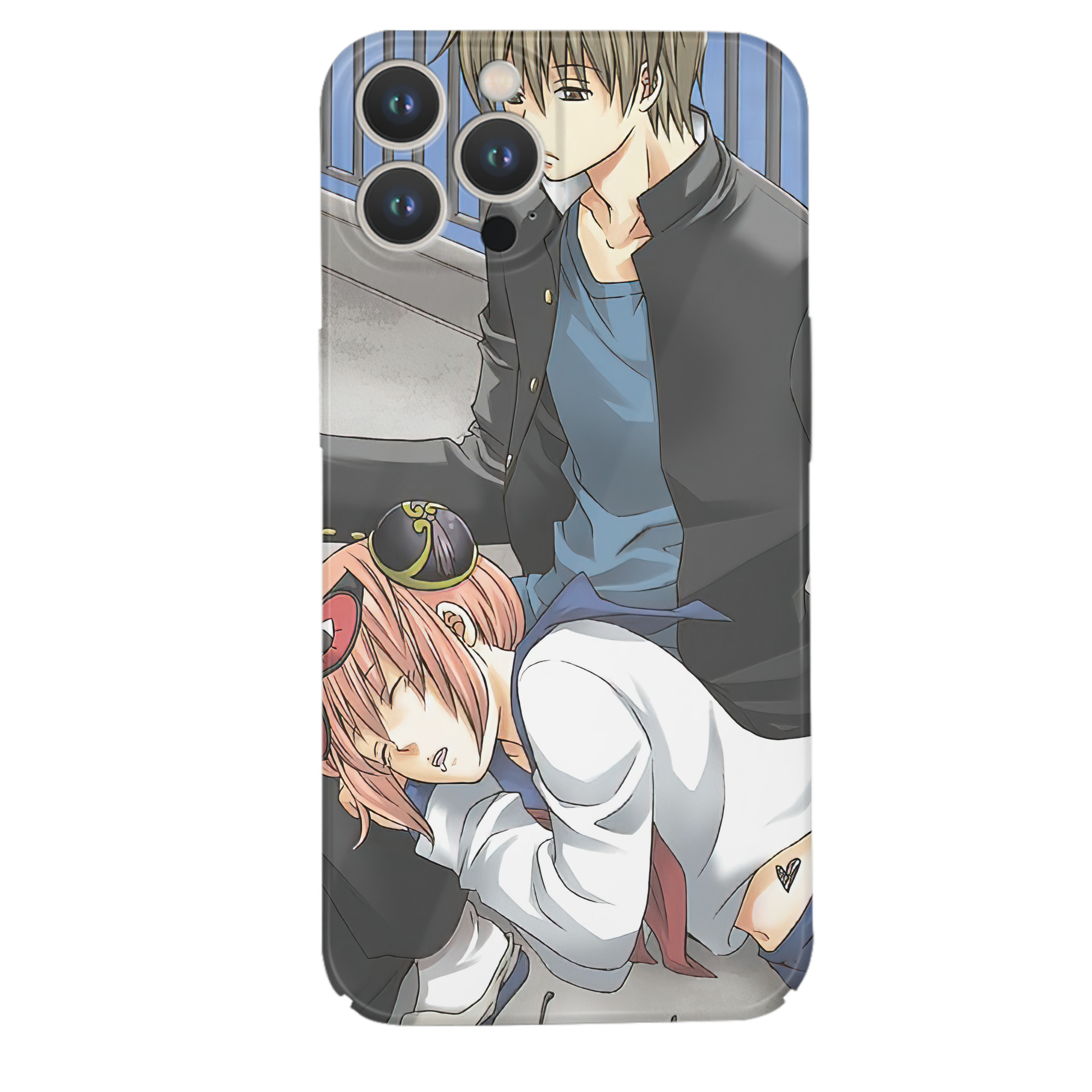 （画像用） ぎんたま 坂田銀時（さかたぎんとき） 神楽 志村新八（しむら しんぱち） GINTAMA Sakata Gintoki Kagura Shimura Shinpachi 【iPhone 14シリーズ対応】ハードケース